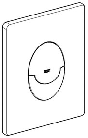 GROHE 42304SH0 - Placă de acționare SKATE AIR 156 × 197 mm, albă