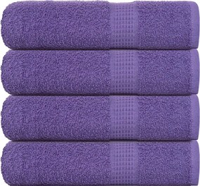 vidaXL Prosoape de mâini, FROGN, 4 buc., violet, 50x100 cm, 360 g/m²