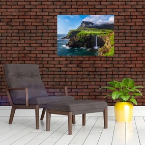 Tablou - Cascada Múlafossur (70x50 cm)