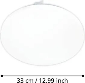 Plafonieră LED Eglo 75449 FRANIA-M LED/15,5W/230V 3000K d. 33 cm alb