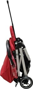 Carucior sport ultracompact pentru copii BABY CARE 311 Transformabil in troller, Spatar reglabil in 3 trepte, Pozitie somn, Rosu