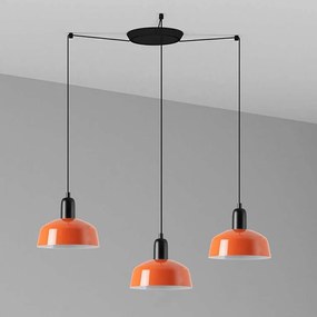 Lustra cu 3 pendule metal TATAWIN S orange