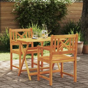 vidaXL Scaune de grădină 2 buc 56x56x90 cm Lemn masiv de Acacia