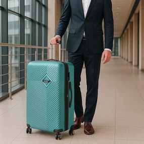 TraveLux Pro cutie umedă cu capac dur 23x30x14 cm albastru lagună