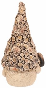 Decorațiune de grădină Pitic cu lopată, 11 x 9 x 21 cm , polyresin