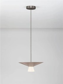 Lustra LED suspendata BARIS Nut Brown 38cm