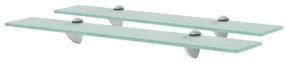 vidaXL Rafturi suspendate, 2 buc., 60 x 10 cm, sticlă, 8 mm