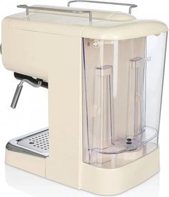 Espressor ZILAN ZLN2992, 1100 W, 15 bar, 1,25 l, Preparare dubla, Portafiltru, Spuma de lapte calda si rece, Reglare temperatura, Crem
