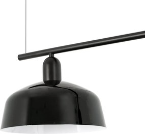 Lustra suspendata metal TATAWIN M 3L negru