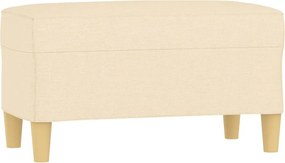 vidaXL Bancă, crem, 70x35x41 cm, textil