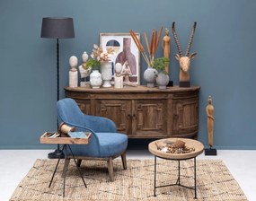 Bufet din lemn masiv de mango cu 4 uși, „Beaussant”