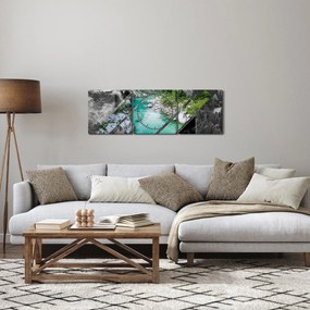 Tablou - Natura sălbatică (cu ceas) (90x30 cm)