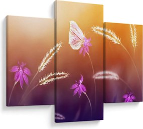 Tablou - Fluture roz (90x60 cm)
