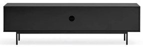 Masă TV neagră 180x52 cm Sierra – Teulat