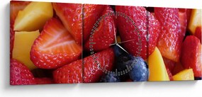 Tablou cu fructe (cu ceas) (90x30 cm)