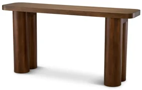 Consola LUX din Lemn, Furnir Okoume, Lindbrook 150x40cm