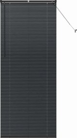 vidaXL Jaluzele venetiene Manual Negru 220 x 90 cm Aluminiu