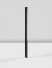 Stalp negru de exterior LED IP65 Stor H-150cm