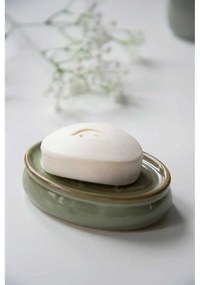 Set de accesorii de baie verde din ceramică Sermione – Wenko