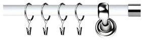 Galerie duo - Dop /19 - ALB LUCIOS + INOX (Alege marime: 320 cm)