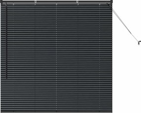 vidaXL Jaluzele venetiene Manual Negru 130 x 130 cm Aluminiu