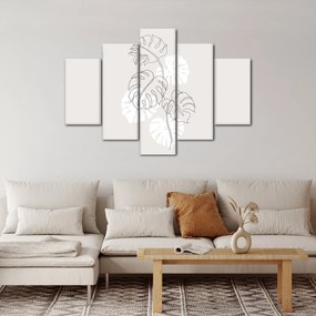 Tablou - Linia de artă monstera N⁰3 (150x105 cm)
