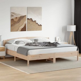 vidaXL Cadru de pat fără saltea, 180x200 cm, lemn masiv pin