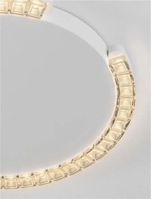 Plafoniera circulara aluminiu alb GREAMY D-46cm
