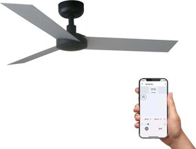 Ventilator tavan smart sistem TUYA si telecomanda CRUISER S negru/aluminiu