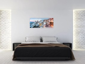 Tablou - Amurg în Santorini (120x50 cm)