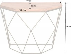 Consola design minimalist Diamond 90cm Mango