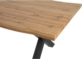 Masă de dining cu aspect de lemn de stejar 90x160 cm Kora – Bonami Essentials