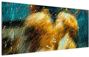 Tablou - Îngerii sărutăndu-se (120x50 cm)