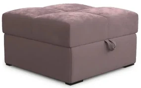 Taburet roz ZENOVA cu spatiu de depozitare 65x65 cm