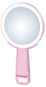 Immax 09102L - Oglindă cosmetică dimabilă LED CCT SWEET, 3W/5V, roz