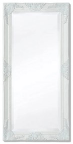 Oglinda verticala in stil baroc, 100 x 50 cm, alb 1, Alb, 100 x 50 cm