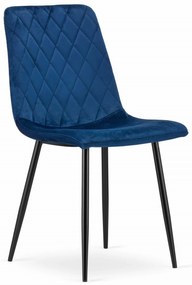 Scaun Bucatarie/Dining Clay Catifea Albastru