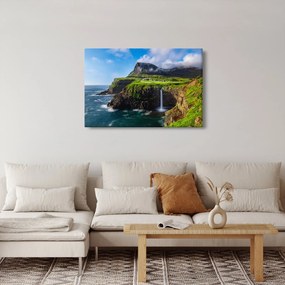 Tablou - Cascada Múlafossur (90x60 cm)