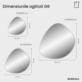 Oglindă atipică cu iluminare LED G6