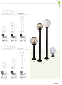Redo 9769 - Lampă exterior SFERA 1xE27/28W/230V IP44