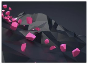 Tablou pe sticlă 3D abstracție (70x50 cm)