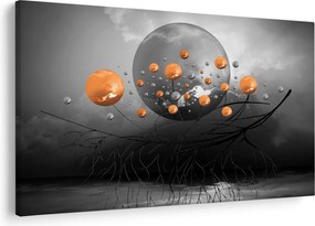 Tabloul cu bile portocalii (90x60 cm)