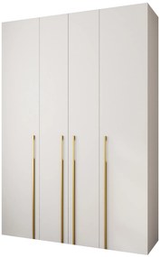 Dulap de haine 170 cm Carmela 40-3 (alb + Auriu). 1126618