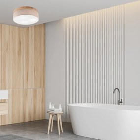 Plafonieră Brilagi BELLADONNA 3xE27/15W/230V d. 50 cm bej/stejar