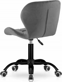 OFERTA Scaun de birou gri NOTO VELVET II. calitate