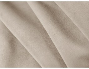 Canapea bej cu tapițerie din catifea 140 cm Abby – Micadoni