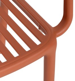 Scaun de dining teracotă din plastic Alia – Ixia