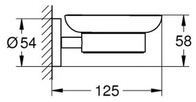 GROHE 41193000 - Suport pentru săpun ESSENTIALS, crom lucios