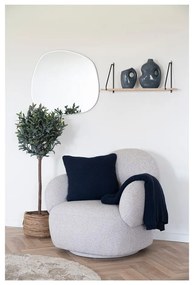 Pătură albastru-închis din bumbac reciclat 130x170 cm Santos – House Nordic