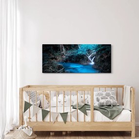 Tablou - Noaptea magică în pădurea tropicală (120x50 cm)
